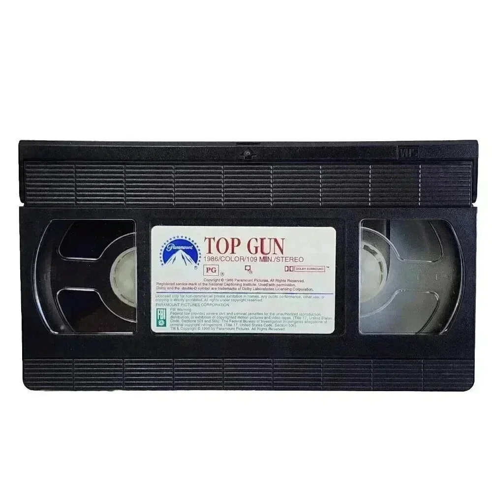 Top Gun (VHS Movie, 1996) Tested. In Sleeve. Starring Tom Cruise